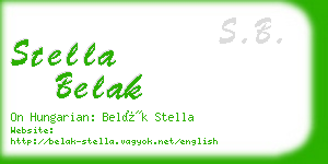 stella belak business card